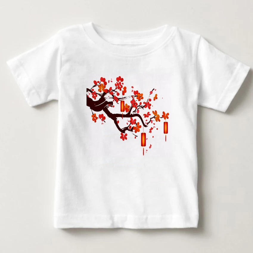 

2018 the latest children's T-shirt Chinese style T-shirt summer short sleeved children's clothing China's printed T-shirt