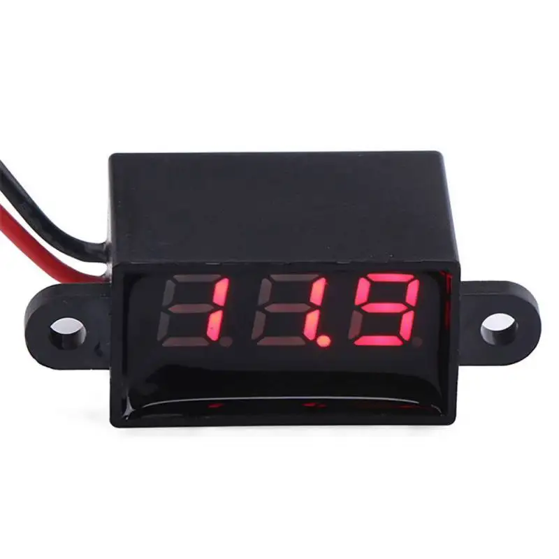 

Digital Voltmeter DC 3.5V to 30V 0.28 Digital Voltmeter Voltage Panel Meter Red/Blue/Green For Electromobile Motorcycle Car