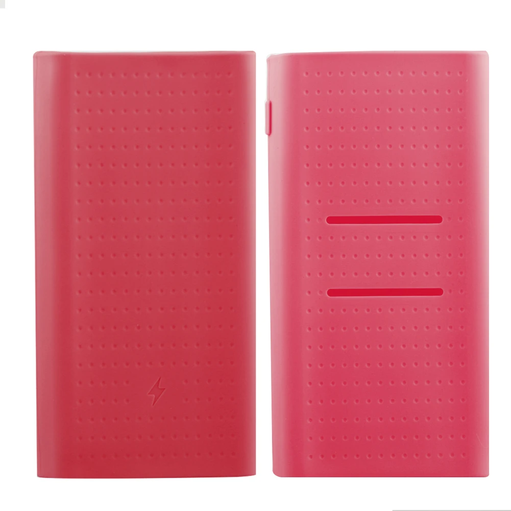 

Silicone Case for Xiaomi Power Bank 2 Generation 20000mAh PLM10ZM Rubber Shell Cover Bags for Portable External Battery Pack