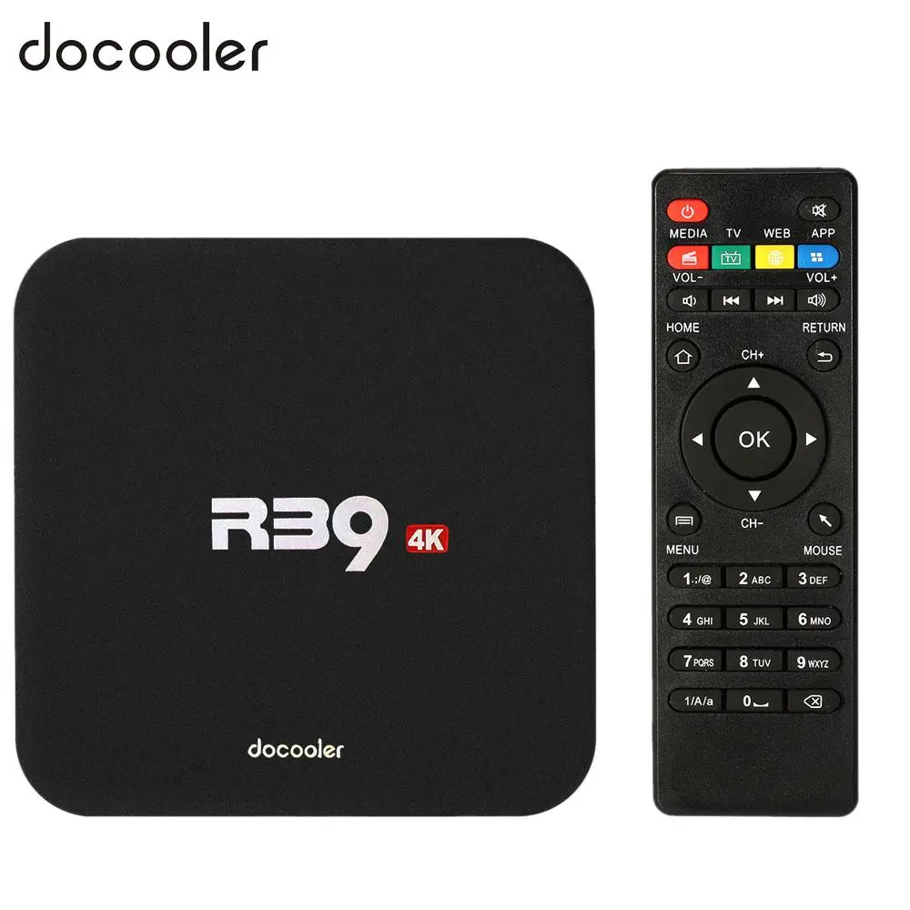 R39 RK3229 Smart Android 6.0 Quad Core TV Box WiFi 3D Movies H.265 4K Media 8GB
