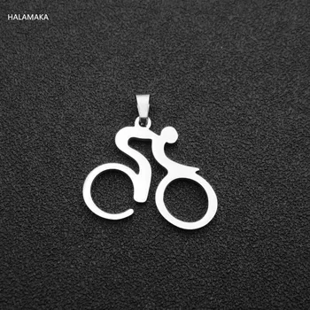 

Fashion Stainless Steel Bike Sports Bicycle Necklace Pendant For Men & Women Gift Jewelry Accessories