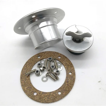 

Universal Billet Aluminum Fuel Cell Gas Cap Flush Mount Aircraft Style With 6 Hole Anodized Silver