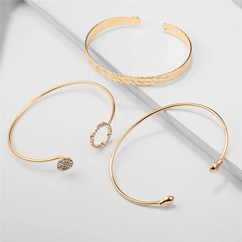 new Simple design 4PCS Stylish Multiple Layers Elegant Female Pendant Ladies Jewelry Alloy Bracelet Valentine's Day gift F14 (6)