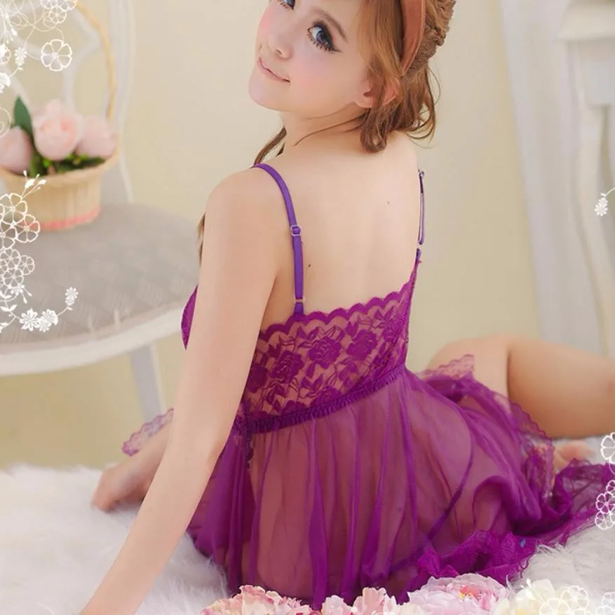 Женское сексуальное нижнее белье ночное эротическое кружевное платье BabyDoll|Белье