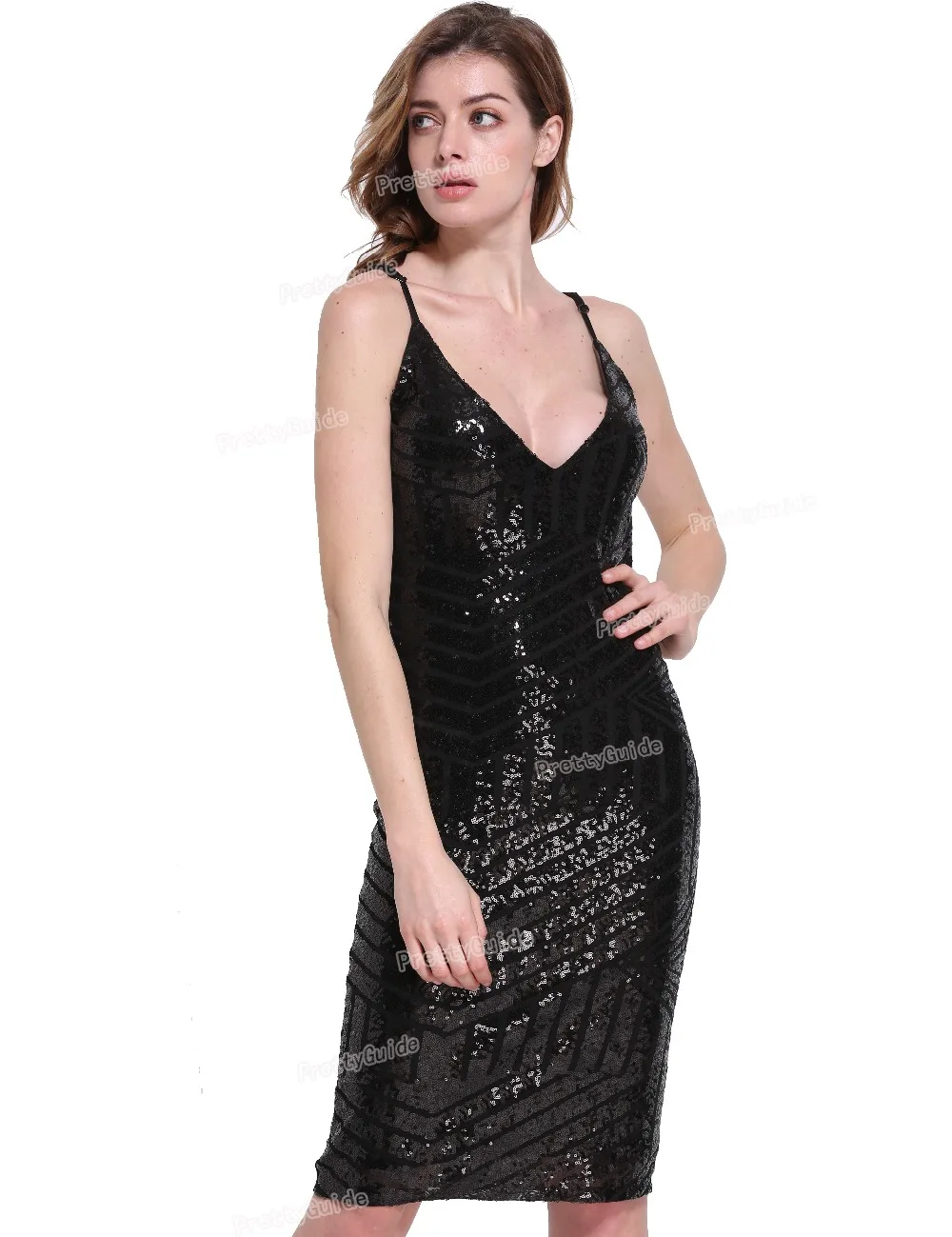 deep v sequin