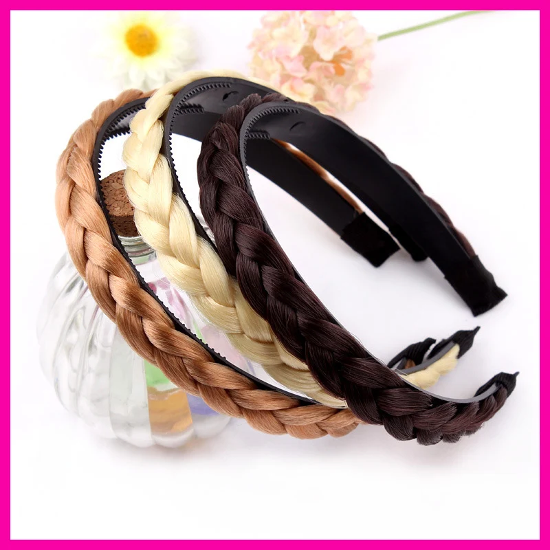 10PCS 15mm Wig Braid Lined Plastic Hair Headbands with teeth at eco