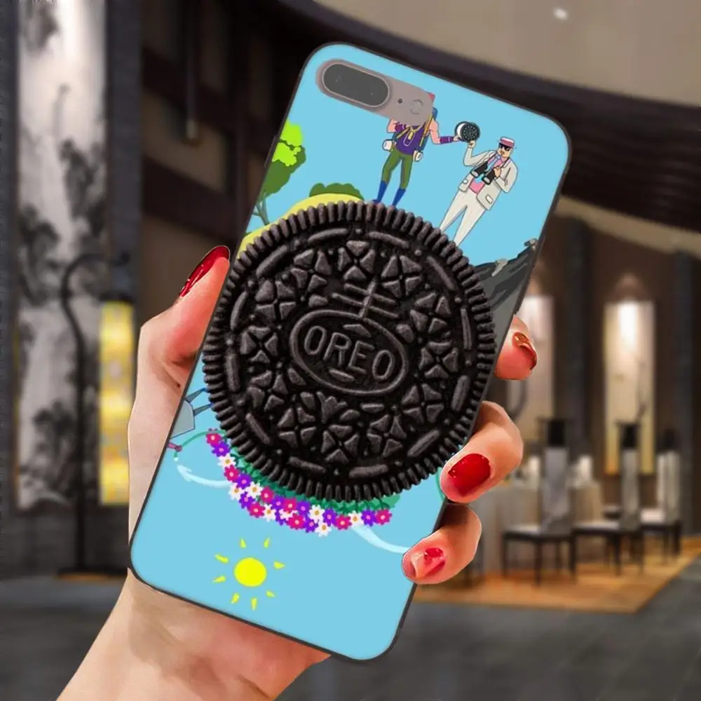 Синий черный белый печенье Oreo для Huawei Honor 5A 6A 6C 7A 7C 7X 8A 8C 8X 9 10 P8 P9 P10 P20 P30 Mini Lite Plus