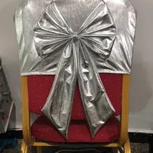 Marious 100 шт металлический стул бабочка узел чехлы для стульев лента для свадьбы и банкета украшения стула