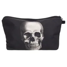 Crâne Monstre 3D Impression Maquillage Sac 2016 maleta de Maquiagem Cosmétique Sac necessaire sacs Organisateur Parti neceser maquillaje