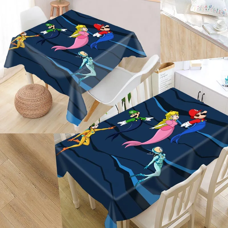 Марио покрытие стола Печать Водонепроницаемая скатерть большой размер скатерти кухня свадебное оформление отеля - Цвет: tablecloth21