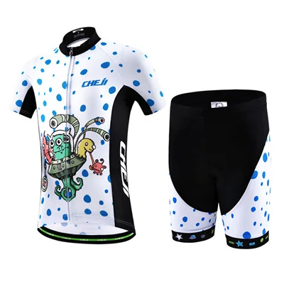 Детская одежда для велоспорта с героями мультфильмов для мальчиков и девочек, детские майки, комплект дышащей велосипедной одежды Pro MTB, Ropa Ciclismo Maillot - Цвет: 3