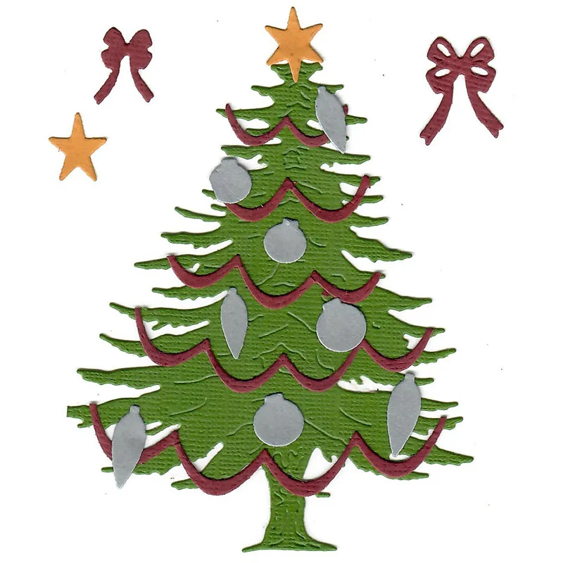 

Christmas tree decoration Metal Cutting Dies Stencils for DIY Scrapbooking Craft Paper Card Decorative Embossing Die Cuts
