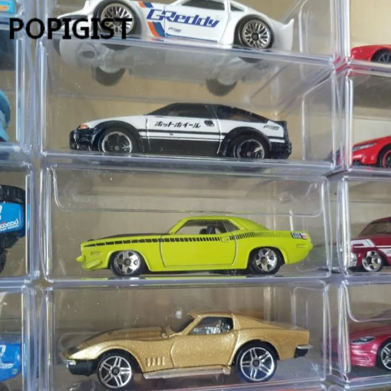 82*40*30 مللي متر PVC واضح علبة الثقاب تومي سيارات لعبة نموذج 1/64 TOMICA العجلات الساخنة الغبار واقية عرض صندوق واقي 100 قطعة