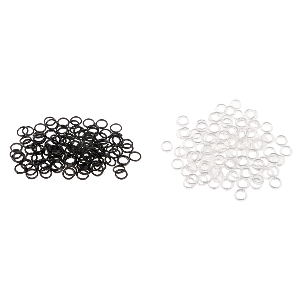 200 Pieces 6mm Bra Adjusters Slider O Ring Adjustable Buckle Underwear Accessories
