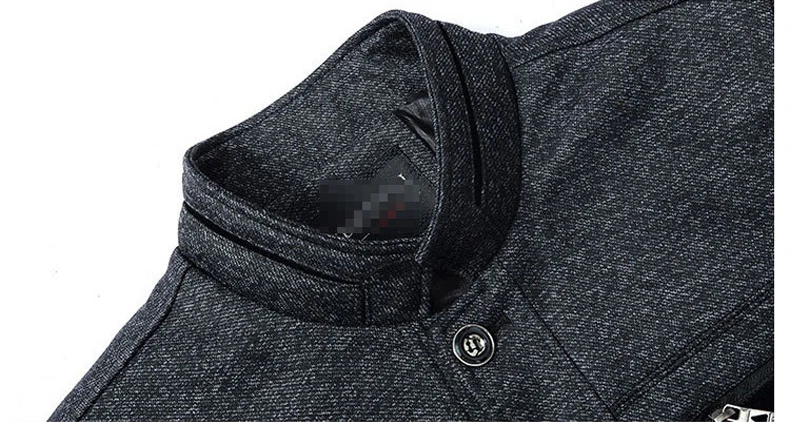Классический длинный рукав весна осень куртка для мужчин L-4XL бренд повседневное ветровка тонкая кнопка верхняя одежда одноцветное 2018