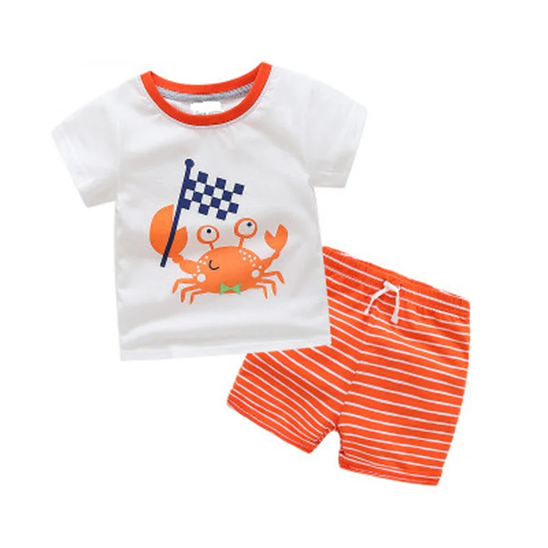 

Baby Cartoon Set Boys Kids Children Short Sleeve T-Shirt Shorts
