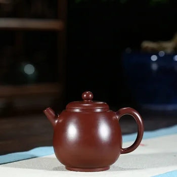 

Enameled Pottery Teapot Famous Full Manual Raw Ore Dragon Egg Pot With Purple And Zhumie Yuanyun Kungfu Online Teapot Tea Set