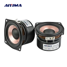 AIYIMA-Altavoces de Audio de alta sensibilidad, 2 piezas, 2,5 pulgadas, 4 Ohm, 8 Ohm, 15W, HIFI, para escritorio