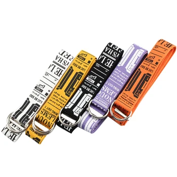 

Harajuku Korean Style Student Belt Elastic Canvas Belt Neutral D Ring Double Buckle Unisex Casual Thin Woman Jeans Strap