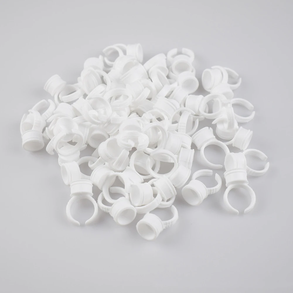 

200Pcs Makeup Disposable Finger Easy Ring Ink Holders/Cups tattoo accesories container Tattoo Ink