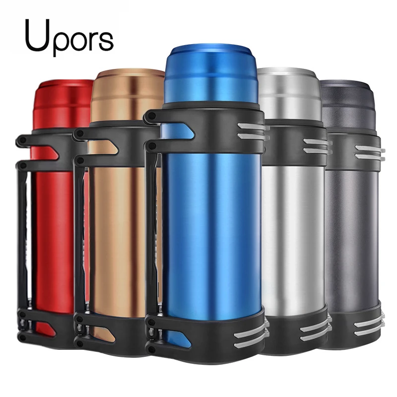 UPORS Large Capacity Thermos with Strap 304 Stainless Steel Thermos
