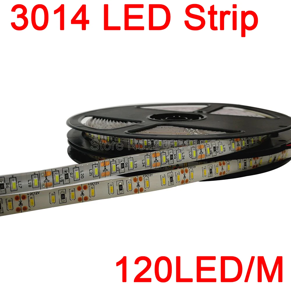 Гибкая светодиодная лента 5 м/рулон 600 светодиодный s супер яркий 3014SMD DC12V 120
