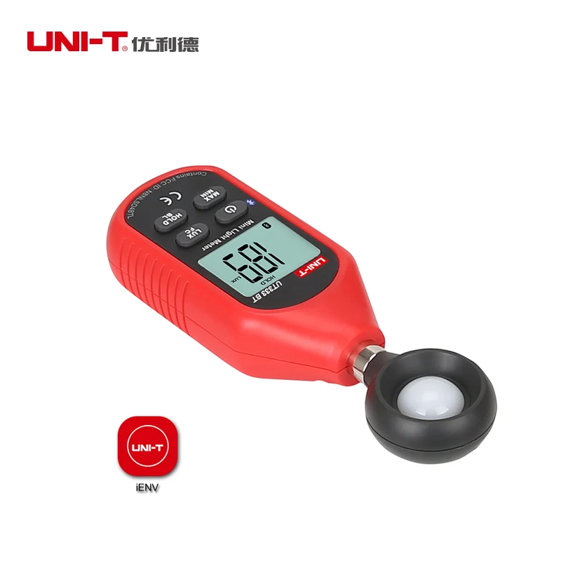 Цифровой Bluetooth светильник UNI T UT383BT ручной измеритель уровня освещенности 10 000 люкс