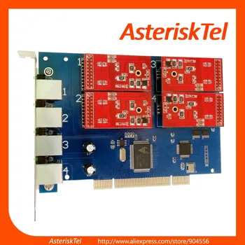 

2 x TDM410P with Quad FXO Modules + 2 x TE110P E1 Card,total 4 cards