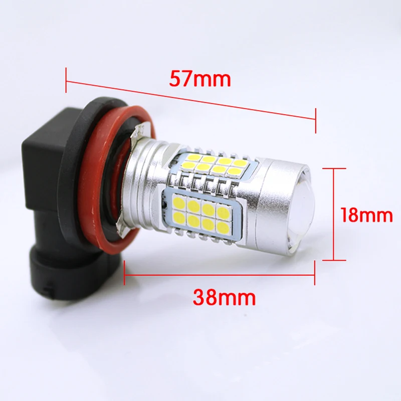 H8 H11 9005 9006 HB3 HB4 LED Fog Lights Bulb 1440Lm 6000K White Car Driving Daytime Running Lamp Auto Leds Light 12V 24V DRL High Bright Auto Led Bulb 3030SMD 36pcs 6000k Newest Car Led foglight foglamp (4)