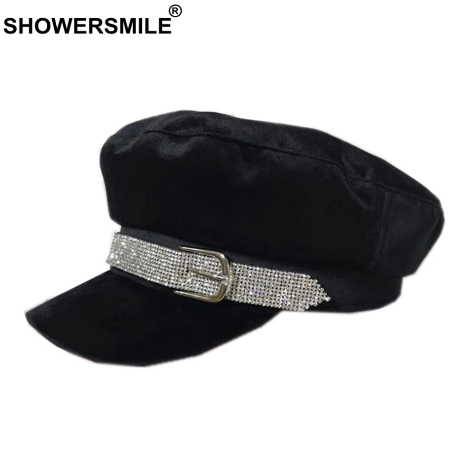 purple baker boy hat