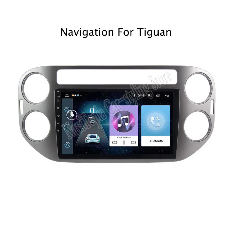 

ECTWODVD 9inch Android 8.1 Car Radio GPS Navigation Multimedia Stereo DVD Player for VW Tiguan 2010 11 12 13 14 15 16 17 2018