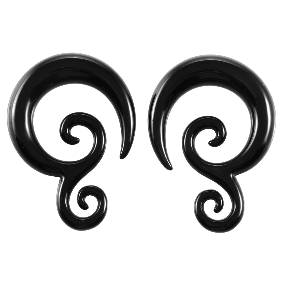 

2pcs Acrylic Cheater Twist Spiral Ear Taper Ear Gauges Ear Expanders Earring Tunnel Plugs Piercing Sexy Body Jewelry Piercings