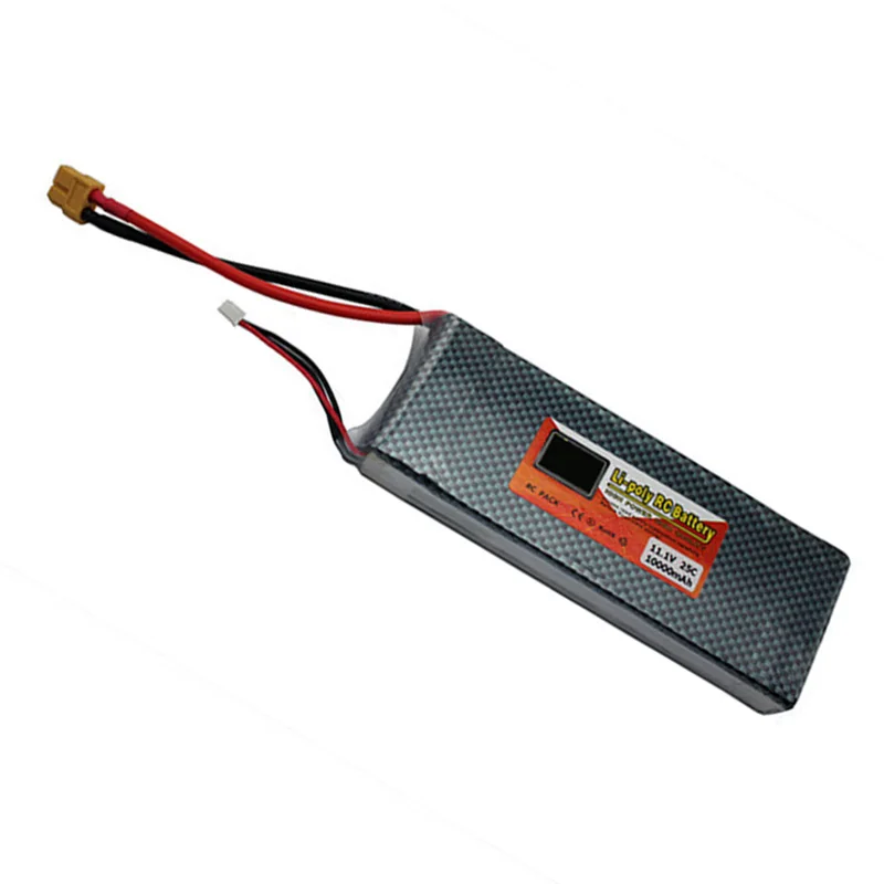 Lithium Polymer Power Lipo Battery 11.1v 10000mAh 25C 3S XT60 Plug For RC Multicopter FPV Quadcopter Model Parts Bateria Lithium Polymer Power Lipo Battery 11.1v 10000mAh 25C 3S XT60 Plug For RC Multicopter FPV Quadcopter Model Parts Bateria
