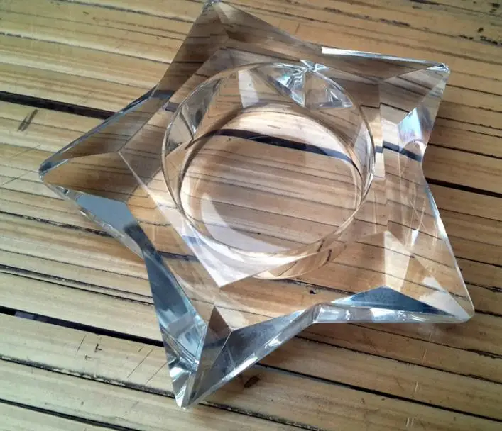 Clear Glass Star Shaped Candle Holder wedding Party Holiday Decoration