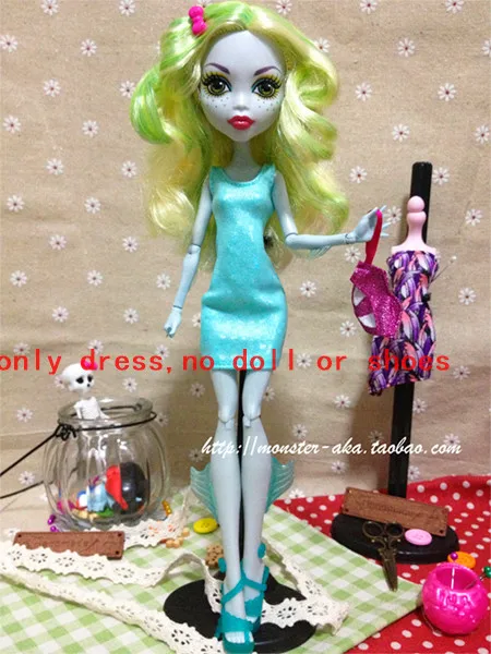 Новинка, оригинальная Одежда для кукол, платье для оригинальных игрушек монстров, куклы,, платье для кукол Monster inc - Цвет: 5 green