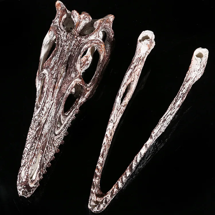 Velociraptor Skull Dinosaur Статуэтка из полистоуна модель 1/1 Fossil Resin череп динозавра|skull