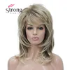 StrongBeauty Long Shaggy capas Ombre rubia clásica gorra sintético peluca pelucas de mujer color opciones ► Foto 1/6