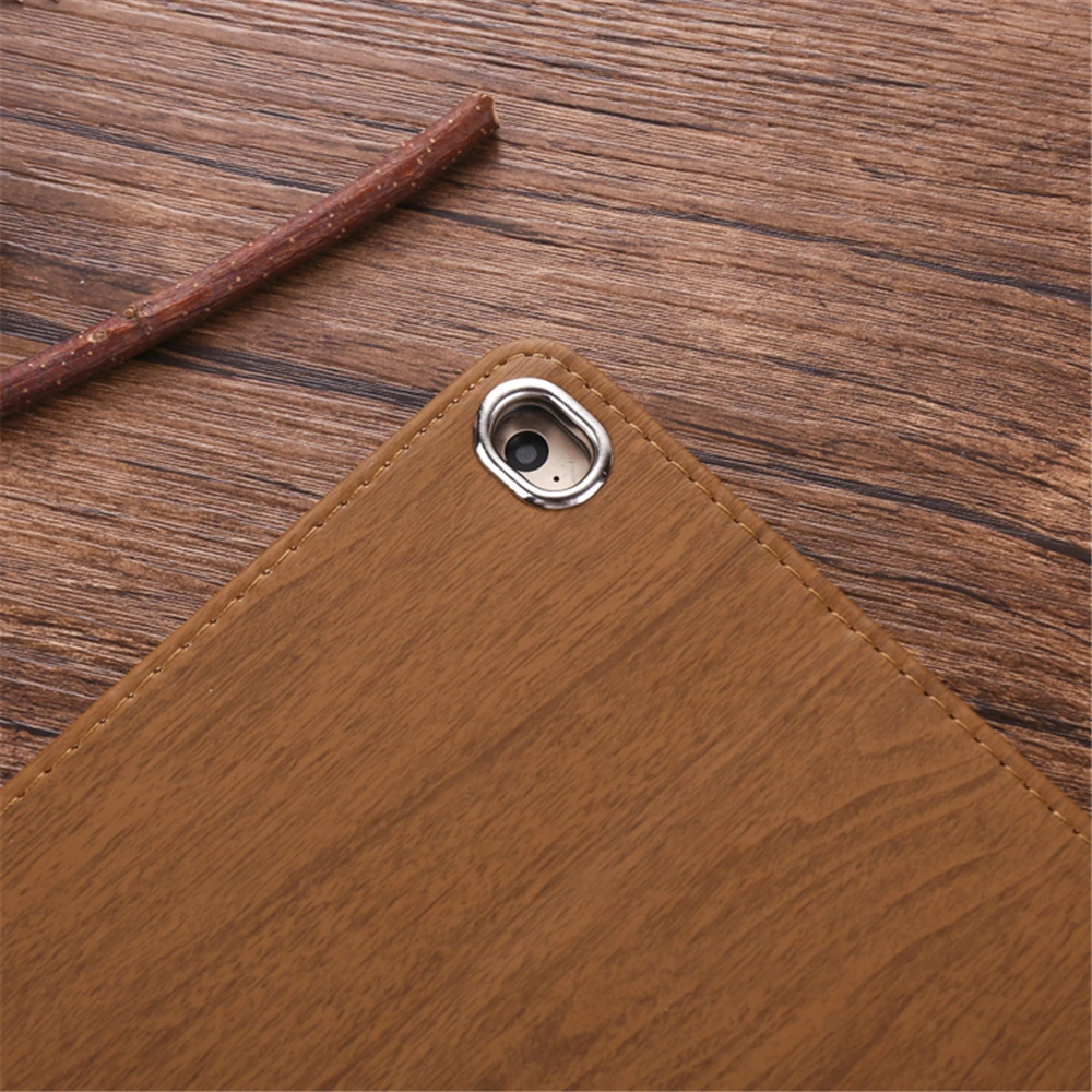 Kemile для iPad mini 5 7 9 чехол Авто Сон проснуться стенд ретро текстура древесины Smart Cover 4