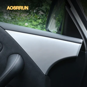 

ABS plated door panel front and rear door tripod decorative plate cover Car accessories For Nissan Patrol y62 2017 2018 2019