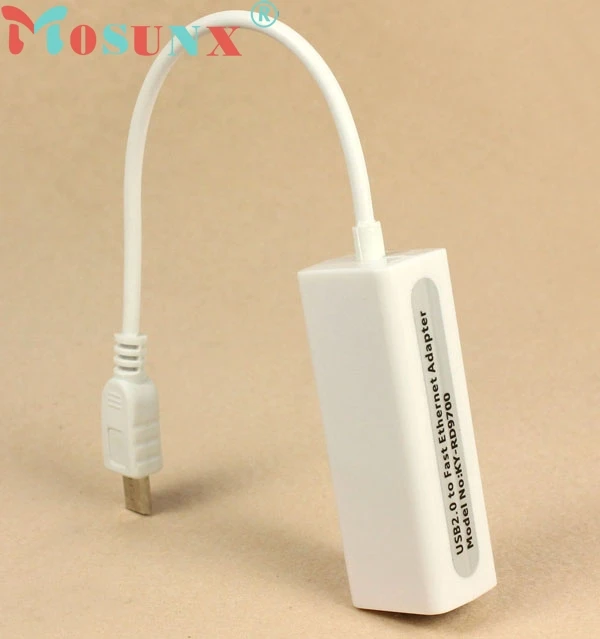 Ecosin Микро Мини 5pin USB к RJ45 10/100M Gigabit Ethernet сетевой адаптер для samsungtable ПК JAN31