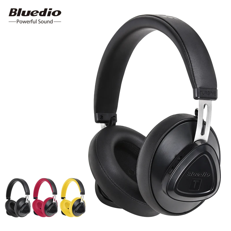 Baratos Bluedio TMS auriculares inalámbricos con micrófono monitor estudio bluetooth auriculares control de voz para música y teléfonos