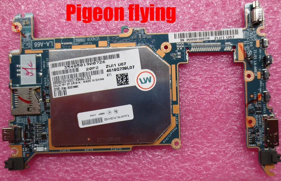 LA-A661P for lenovo thinkpad 8 laptop motherboard 20BN 20BQ CPU-Z3795HD-64GBMemory-4GBOS-64place FR