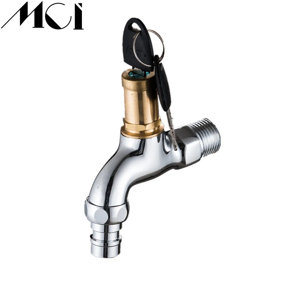 Brass Bibcock High Quality Outdoor Water Tap 1 2 Inch With Lock