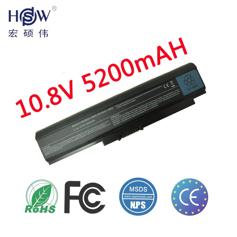 

5200MAH battery forTOSHIBA Equium U300 A100 Portege M600 Satellite Pro U300 U305 Pro U300 Tecra M8 PA3593U-1BAS