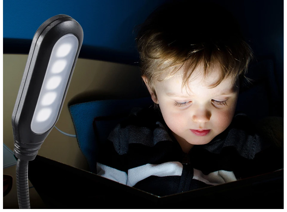 LED Book Light Reading Light Flexible Book Lamp Clip Table Desk Lamp For Notebook Laptop PC Computers (12)