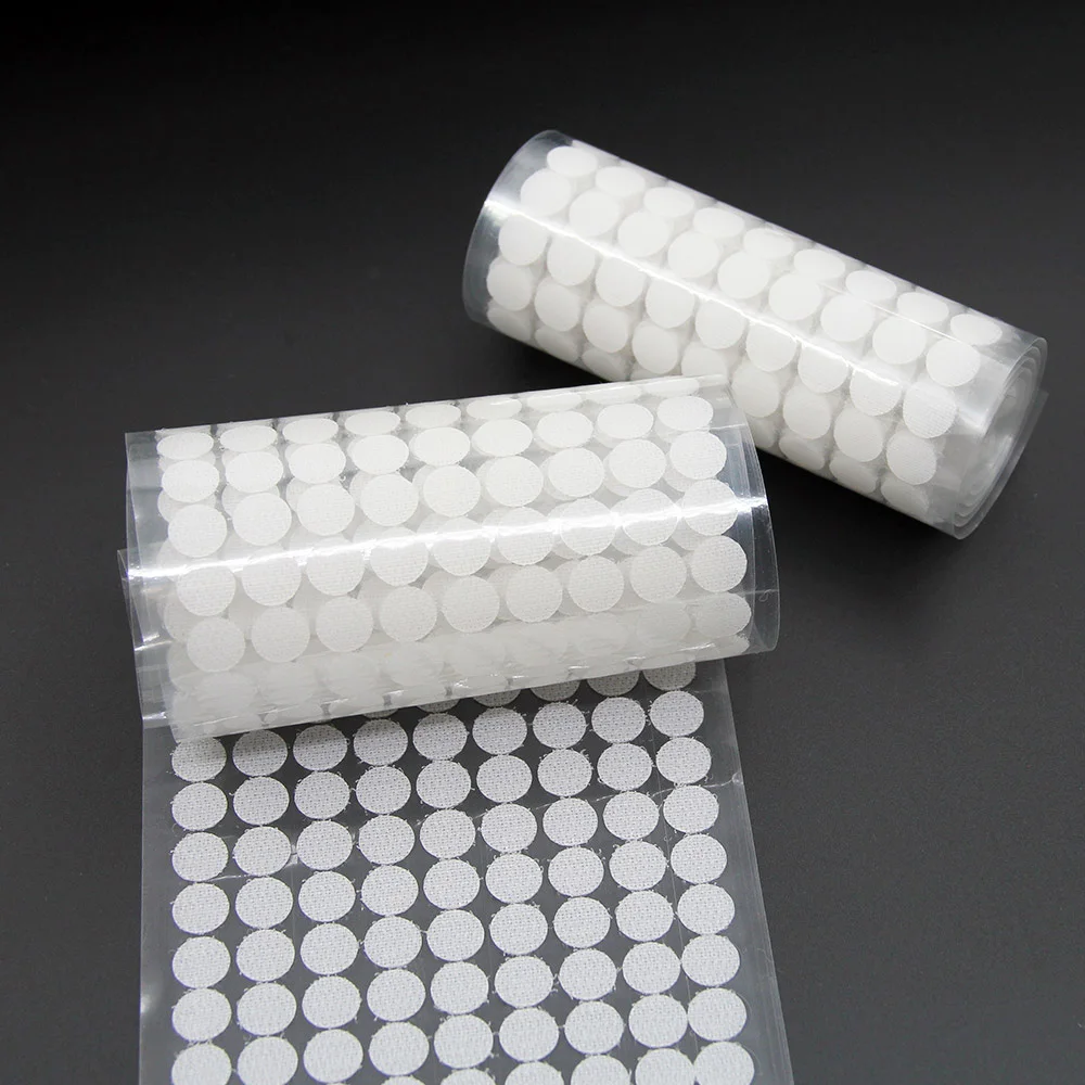 

Kuke 15mm DIY Adhesive Fastener Tape Dots Nylon Polyester Hook and Loop Magic Sticker Round Strong Self Dual Lock Tape 350Pairs