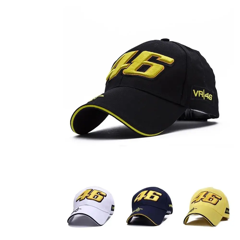 

2019 Fashion Baseball Cap Embroidery 46 Signature Sun Dad Hat for Men Women MotoGP Outdoor Motorcycle F1 Racing Car Gorras