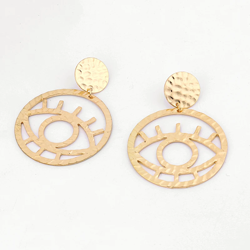 Серьги-кольца Peri'sBox золотого и серебряного цвета для женщин, большие круглые серьги в богемном стиле, минималистичные очаровательные серьги-обручи