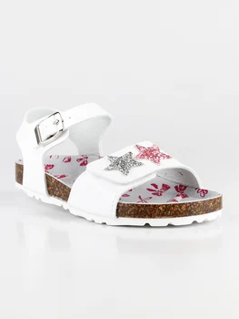 

White sandals glitter stars