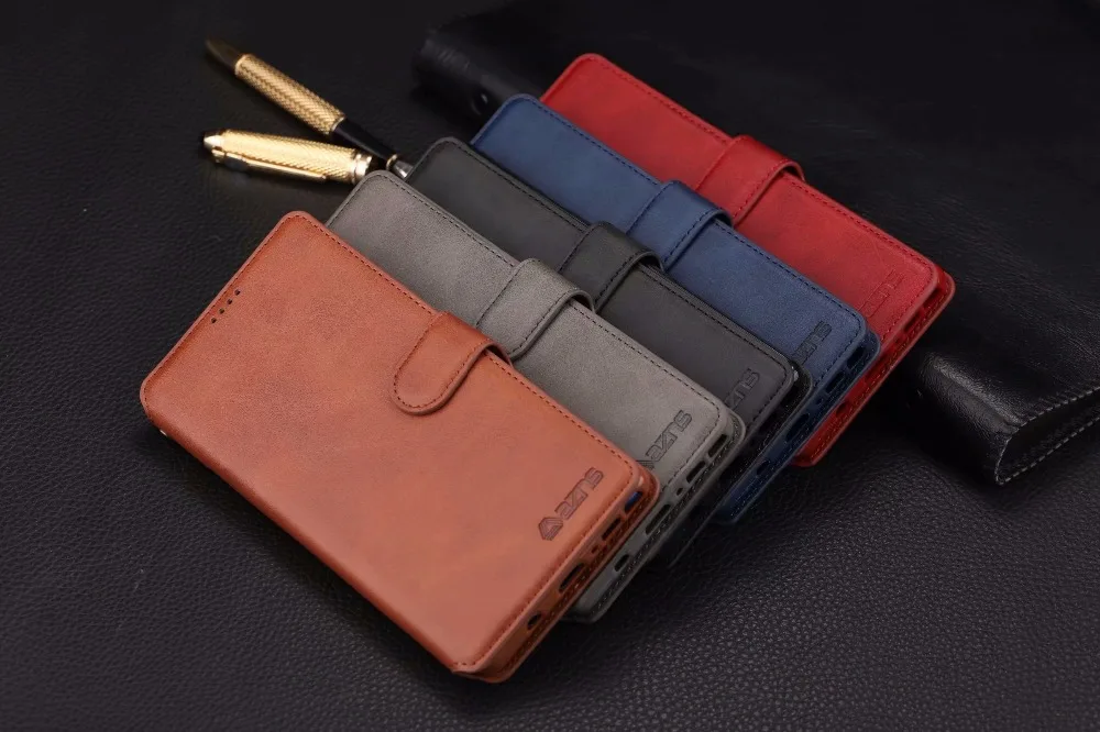 For Galaxy A7 A8 A6 A6+ A8+(2018) Case S9 S10 S8 Plus Note8 Note 9 A8S A6s S10e Magnetic Flip Wallet Leather Cover | Мобильные